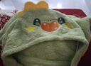 欧孕（OUYUN）婴儿浴巾珊瑚绒吸水速干儿童斗篷浴袍带帽宝宝 佩林象 150*100 实拍图