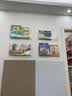 澳洺源免打孔壁挂墙上书架透明亚克力儿童绘本展示架挂墙过道门后置物架 透明4件装送无痕贴 实拍图