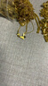 周六福黄18K金项链蝴蝶彩金锁骨链生日礼物女C0613423 约40+5cm 晒单实拍图
