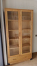 良工实木书柜带门北欧日式落地书架满墙置物架橡木原木书橱学生书房 原木色双门1米（高2000mm） 实拍图