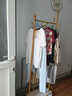 麦瑞迪衣架落地衣帽架卧室多功能挂衣服架置物架结实入户立式简易挂衣架 轻奢金-长60cm 实拍图