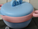 COOKSS婴儿辅食碗恒温注水保温碗316不锈钢宝宝婴幼儿吃饭儿童餐具浅蓝 实拍图