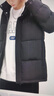 鸭鸭（YAYA）【王一博同款】户外登山羽绒服男士2026冬季新款短款加厚外套YX 黑色 2XL /185 实拍图