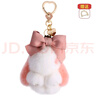 米勒斯（Milesi）毛绒小兔子汽车钥匙扣女生包包挂件可爱生日礼物送女友实用高级感 兔子-粉白色 实拍图