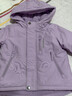 戴维贝拉（DAVE＆BELLA）加厚保暖连帽女童棉服男童棉衣外套儿童冬装幼儿小童冬天外出棉袄 极光紫DB16285-A 90 cm（建议身高80-90cm） 实拍图