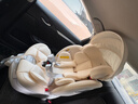 京东京造儿童安全座椅汽车0-6-12岁婴儿宝宝i-Safe双通风商务舱pro奶油白  实拍图