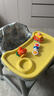 HUAERLE宝宝餐椅家用同款肯德基婴儿餐椅可调高度吃饭餐桌多功能学坐椅子 豪华款【黄色餐盘+坐垫+轮子】 实拍图