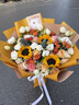 馨仪鲜花速递玫瑰向日葵康乃馨花束生日礼物全国同城配送 向日葵玫瑰混搭花束 实拍图