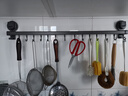 有顾吸盘厨房挂钩免打孔厨房置物架壁挂式锅铲锅盖勺子多功能收纳挂架 单杆70CM带14钩【强力吸盘】 实拍图