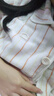 蕉内绒绒305H男女士法兰绒睡衣秋冬季保暖家居服情侣套装翻领长袖长裤 【女士】奶杏条纹 L 实拍图