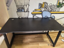 甄严选电脑桌台式家用电竞游戏桌双人办公台书桌简约书房学习桌写字桌子 加厚碳纤纹理-140*70CM【加宽】 实拍图