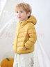 鸭鸭（YAYA）儿童轻薄羽绒服短款小童中大童连帽男女童2023秋冬洋气童装外套 黄色 110 实拍图