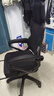 朗域轩品人体工学电竞椅人工力学座椅久坐护腰宿舍游戏电脑椅子可躺写字椅 【升级四向腰托】骁骑黑丨乳胶-3级气杆-脚踏 120-155度(含) 联动扶手 四向腰托 实拍图