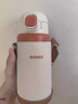 日康（rikang）儿童保温杯 316不锈钢吸管杯直饮杯小学生水杯550ml B4026-1 蓝色 实拍图
