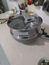 美的（Midea）电炒锅 电火锅 电蒸锅 电煮锅家用多功能 炒菜锅一体不沾5.5L上蒸下煮电热锅 HCG3215 配蒸笼木铲 实拍图