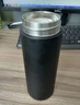 米家 保温杯 316不锈钢水杯 男女士杯子 大容量茶杯便携 350ml黑色 实拍图
