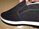 强人加绒保暖冬季男棉鞋条绒款防寒平底休闲男鞋 经典棉布鞋 黑色 45 实拍图