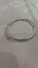 顺庆银楼9999足银手镯光面推拉圆肚手镯亲子款满月节日礼物送女友 大人款推拉30克单个配证书 实拍图