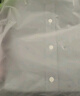 100%全棉长袖衬衫男士宽松潮纯棉休闲衬衣外套百搭翻领上衣春秋 小印花-灰色 40 建议135-145斤 实拍图