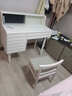 乐系（LEXI） 梳妆台卧室化妆桌简约小户型翻盖收纳一体北欧风实木化妆台 带灯+实木梳妆台100+梳妆椅-白色 实拍图