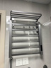 EVANLEY德国电热毛巾架碳纤维加热卫生间免打孔毛巾架烘干架米家APP控制 双层六杆豪华数显定时款（枪灰色 45*45cm左出线 实拍图