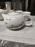金镶玉功夫茶具整套装陶瓷茶壶送人礼品盒高档羊脂玉白瓷 山水描金13头 实拍图