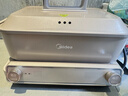 美的（Midea）电火锅钛陶0氟多功能锅不锈钢蒸锅鸳鸯火锅专用锅超薄速沸多功能一体电锅煎烤料理锅DLS332266S 实拍图