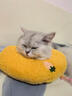 HOUYA宠物枕头月牙型小型犬狗狗枕头猫咪睡觉护颈枕踩奶深度睡眠U型枕 实拍图