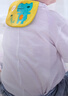 贝博氏babybox婴儿吸汗巾儿童隔汗巾宝宝纯棉4层纱布垫背巾加大3条装 实拍图