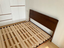 续写家具单双人实木床简约小户型家用卧室黑胡桃木1.5米稳稳床Pro-S 实拍图