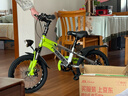 凤凰（Phoenix）儿童自行车儿童山地自行车小孩单车带辅助轮6-10岁凤凰儿童自行车 高配绿丨辐条轮+辅助轮+礼包 16寸【适合105-130cm】 实拍图