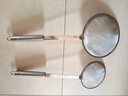 不锈钢漏勺过滤网筛极细家用滤油勺厨房油渣勺打沫勺一体成型 食品级不锈钢 【大号+小号】100密丿品质保障 实拍图