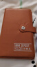 美销宝存单收纳本存单票据夹银行存款单定期活期汇票支票用存单夹大容量多层商务财务票据单据欠条收纳夹 皮面款/带磁扣/20页-棕色（身份证卡套10个） 实拍图