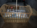 优乐博（ULOP）婴儿床实木无漆可移动拼接宝宝床多功能带尿布台新生儿bb摇摇床 婴儿床[送皇冠5件套+蚊帐+棕垫] 实拍图