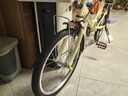永久（FOREVER） 折叠自行车女款超轻便携小型男变速上班单车成人大人 免安装 升级版-单速-米黄 减震款 20英寸（适合身高140-160CM） 实拍图