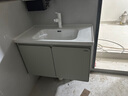 箭牌（ARROW）【E0板材】青柠灰绿色洗脸盆卫生间洗漱台陶瓷一体盆浴室柜组合 感应氛围灯/智能除雾100cm【21天发】 实拍图