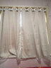 水星家纺免打孔窗帘遮光卧室高遮光布杆子全套隔音飘窗遮阳帘2.4x1.5m米色 实拍图