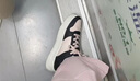 乔丹女鞋板鞋皮面小白鞋厚底增高革面休闲鞋女款运动鞋 实拍图