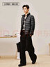 京东京造【air+零压羽绒】轻薄羽绒服男外套冬立领90鸭绒 曜石黑XL 实拍图