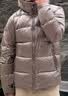 迪桑特（DESCENTE）迪桑特SKI STYLE系列HEAT NAVI男士短款亮面保暖羽绒服 BR-棕色 XL (180/100A) 实拍图