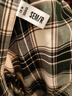 森马（Semir）长袖衬衫女中长款慵懒宽松落肩休闲秋季chic复古格纹衬衣潮流 白咖色调00415 M 实拍图