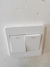 公牛（BULL）开关插座 G07系列 二开单控开关 86型面板G07K211C 象牙白 暗装 实拍图