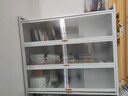 七序厨房置物架落地多层防尘收纳柜家用微波炉烤箱储物柜碗柜餐边柜 【特厚】二门三层长50宽32高80 实拍图