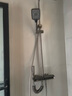 浪鲸恒温淋浴花洒套装钢琴花洒全套增压自洁沐浴器精铜浴室淋雨器 【枪灰冷热】数显控温 增压雨淋 实拍图