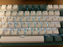 雷柏（Rapoo） V500PRO米绿升级款 104键有线背光机械键盘 PBT双色键帽电脑办公游戏全键无冲可编程键盘 茶轴 实拍图