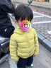 巴拉巴拉（BALABALA）童装儿童羽绒服两件套男童女童宝宝冬装连帽外套 绿白色调00341 120 充绒量40g 实拍图