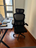 星奇堡人体工学椅电脑椅家用舒适靠背宿舍电竞椅子男办公椅座椅子 黑框黑网+头枕 【升级悬浮腰枕】 实拍图