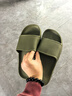 京东京造【糖果拖】拖鞋男士防滑轻便情侣防臭浴室拖凉拖鞋墨绿44-45 实拍图