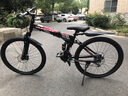 凤凰（Phoenix） 凤凰自行车可折叠山地车路虎男士成年人变速女式越野公路单车 条轮消白/折叠双避震/全竞速轴承 24寸24速【参考：138-168cm】 实拍图