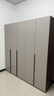 林氏家居简约衣柜原木风挂衣卧室出租屋家用小户型五门衣柜OV3D-A 实拍图